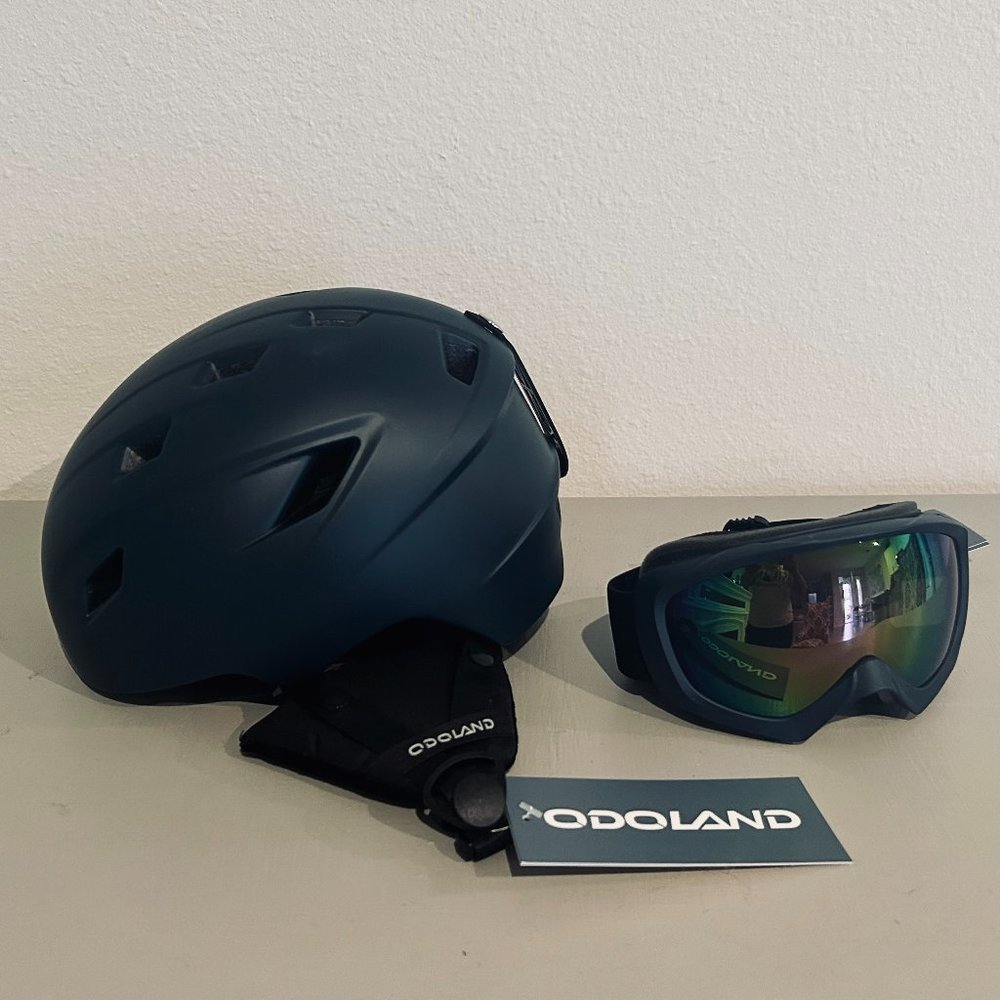 Snow Ski Helmet and Goggles Set - XS